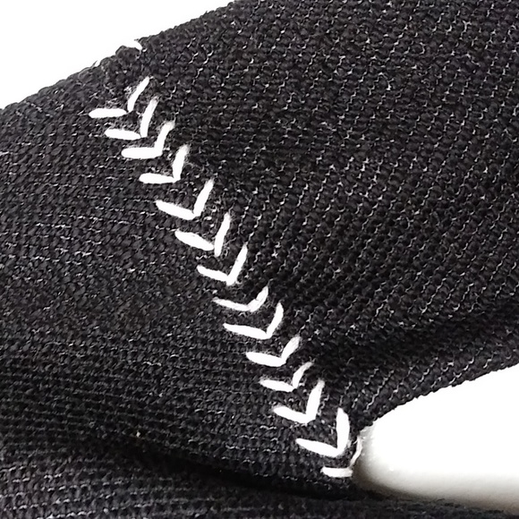 Lucky Brand Wrap Cardigan Open Front 2 Front pocket Size M/M Black - Picture 10 of 12